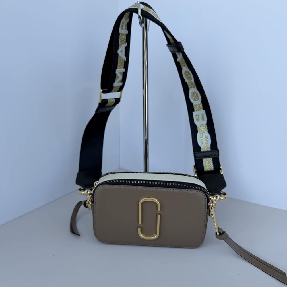 Marc Jacobs The Snapshot Crossbody Bag – Khaki Multi Colorblock
